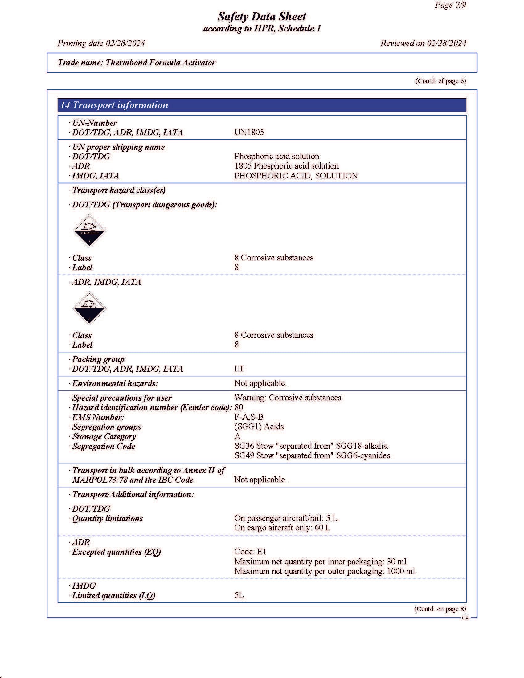 ThermBond Phosphate-Bonded 2 Component Adhesive Refractory - R (3400°F)