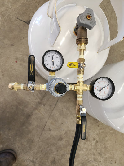 Tank Freeze Protection - DUAL Propane Regulator RIG System
