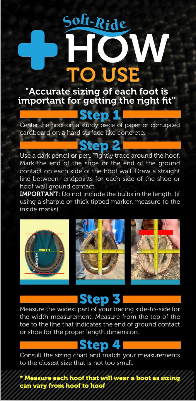 Soft-Ride Boots - per pair - Canadian Forge & Farrier