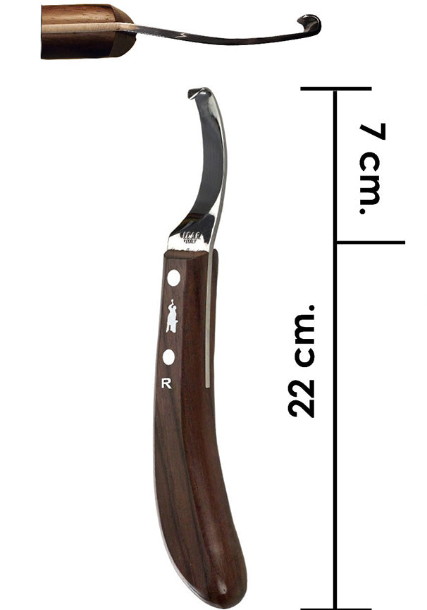 ICAR Classic Hoof Knife - Curved blade