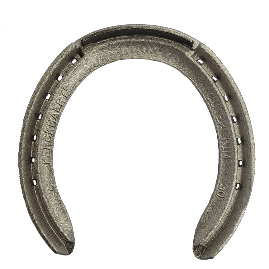 Kerckhaert Outer Rim Aluminum Horseshoes - Front Unclipped