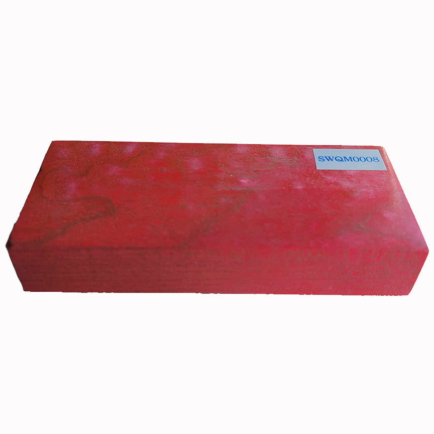 Knife Handle Scale Block - Quilted Maple Pink SWQM0008