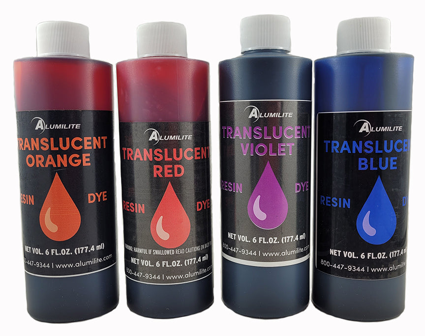 Alumilite Translucent Casting and Stabilizing Dyes - 6 oz.
