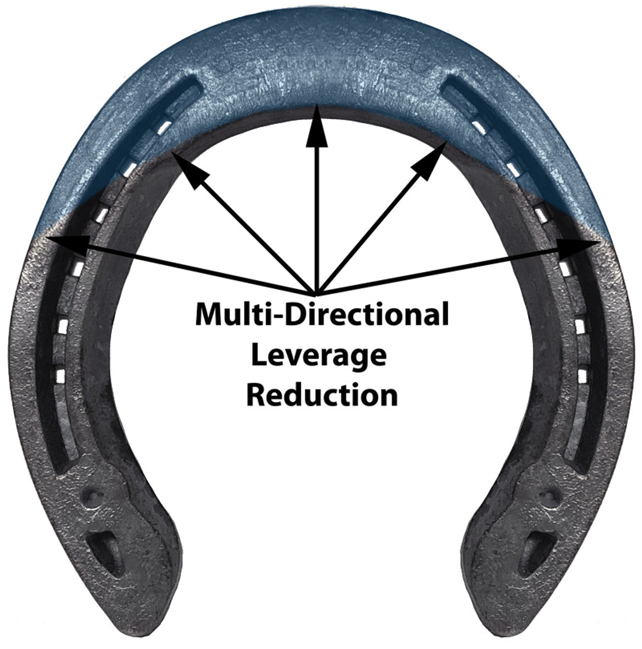 Alpha Ultra Graduated Hind (+ rolling breakover) Steel Horseshoes