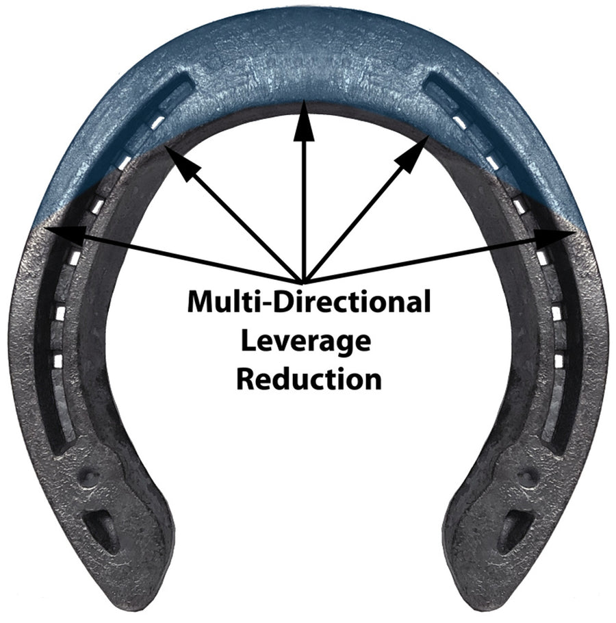 Alpha Ultra Graduated Hind (+ rolling breakover) Steel Horseshoes