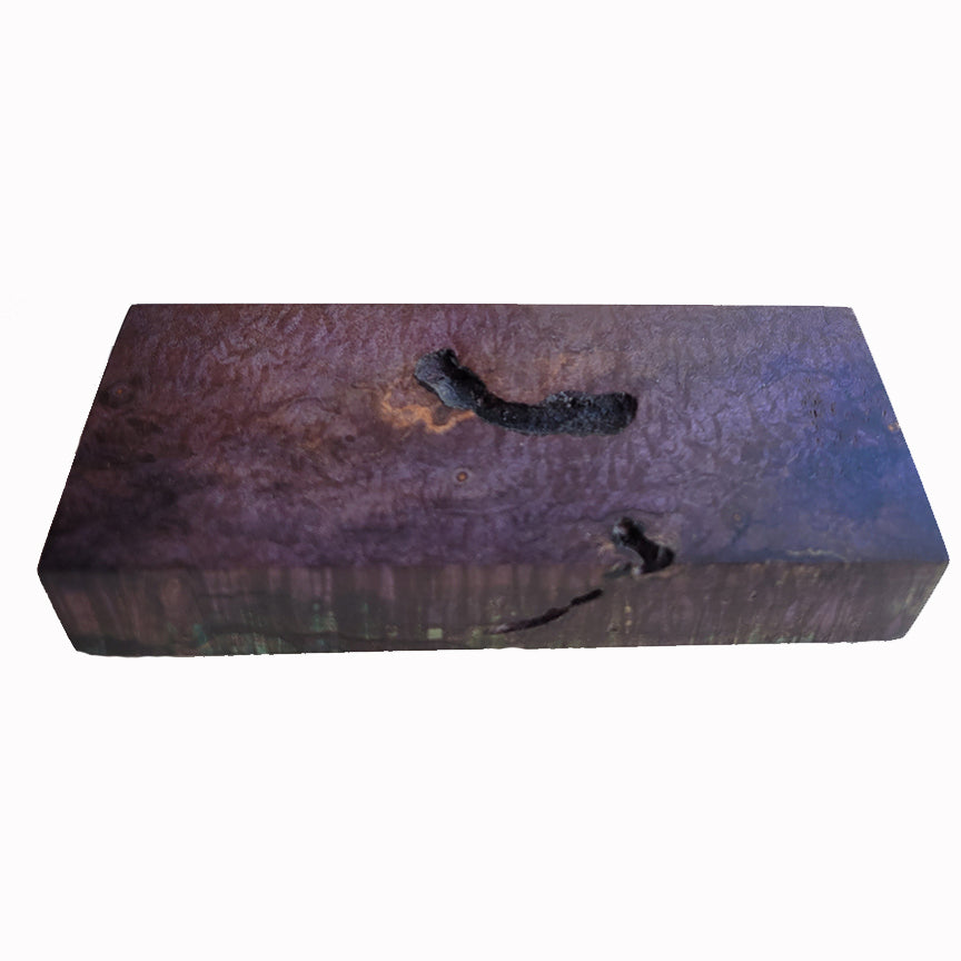 Knife Handle Scale Block – Crinkled Maple - CKMEBCP0199