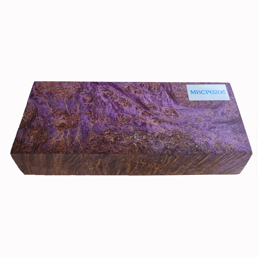 Knife Handle Scale Block - Maple Burl - MBCP0206