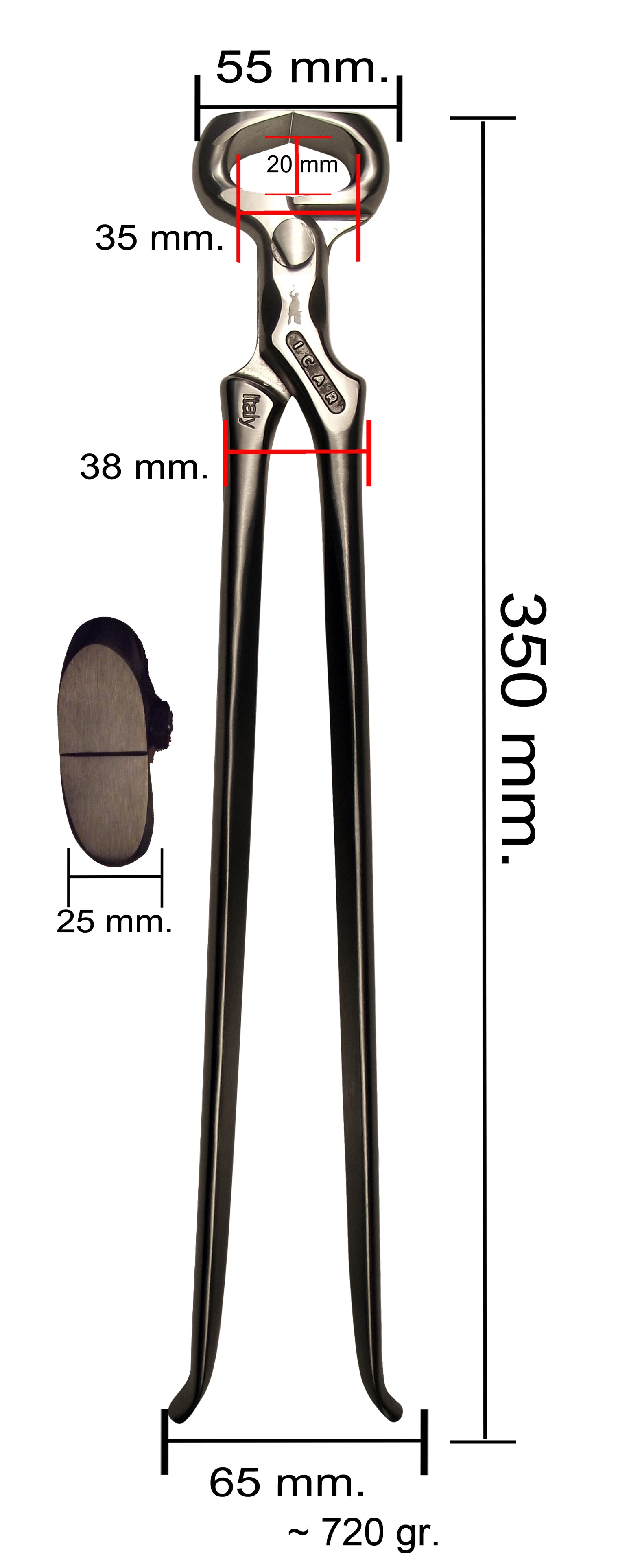 ICAR Race Track Hoof Nippers (Premium Italian)