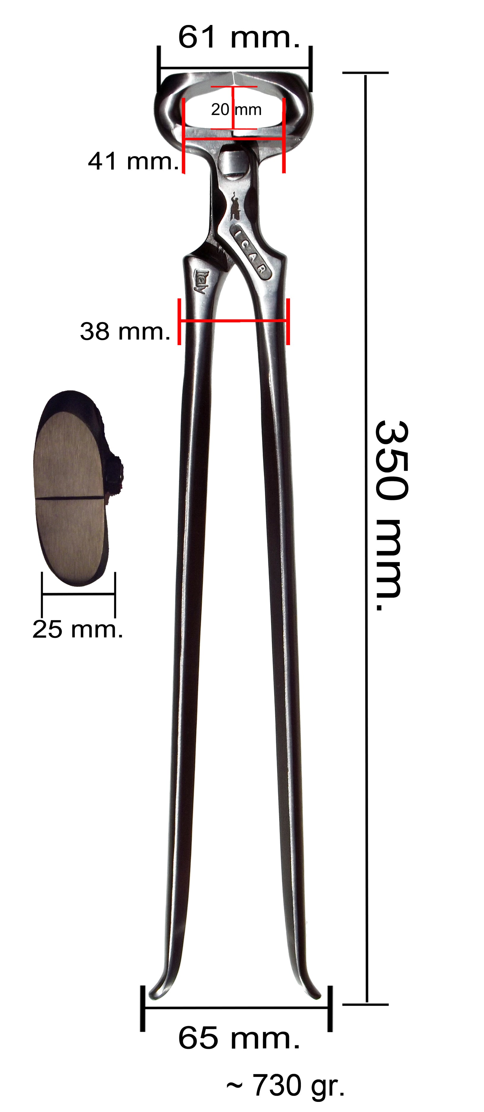ICAR 14" MID Size Hoof Nippers
