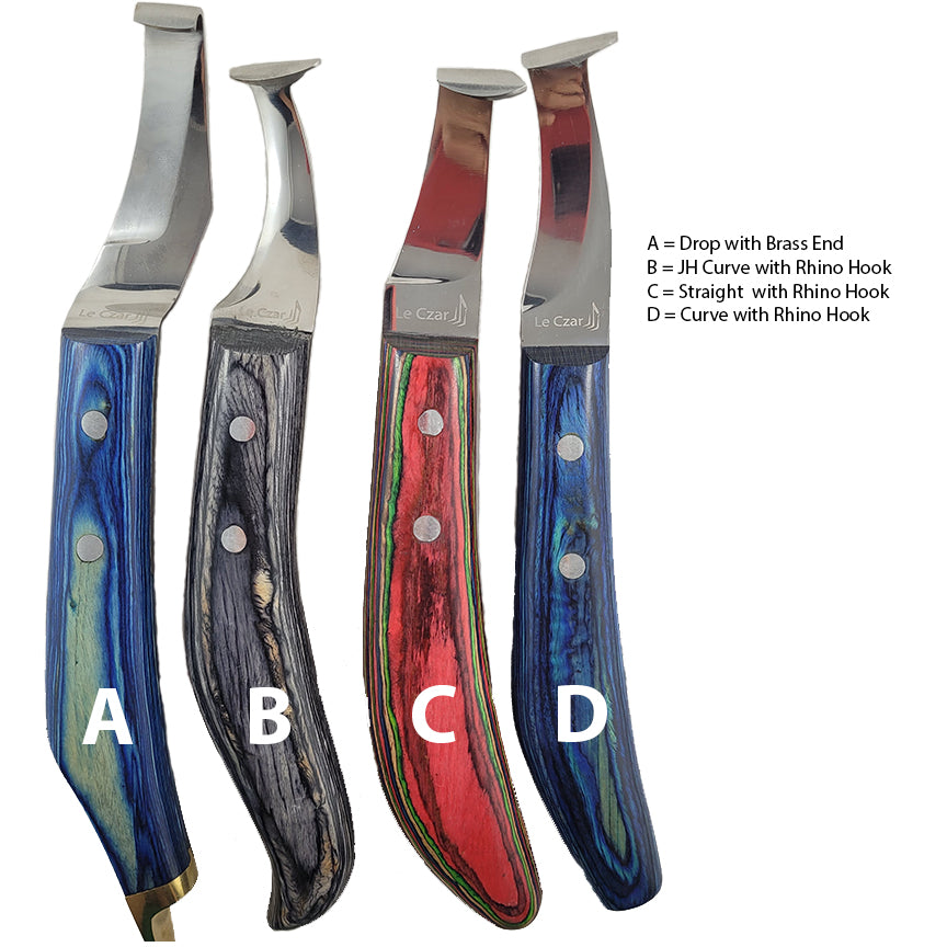 Le Czar Straight Blade Knife with Rhino Hook