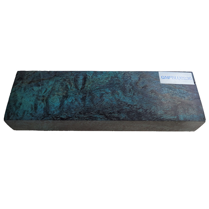 Knife Handle Scale Block - Quilted Maple QMPBLU0236