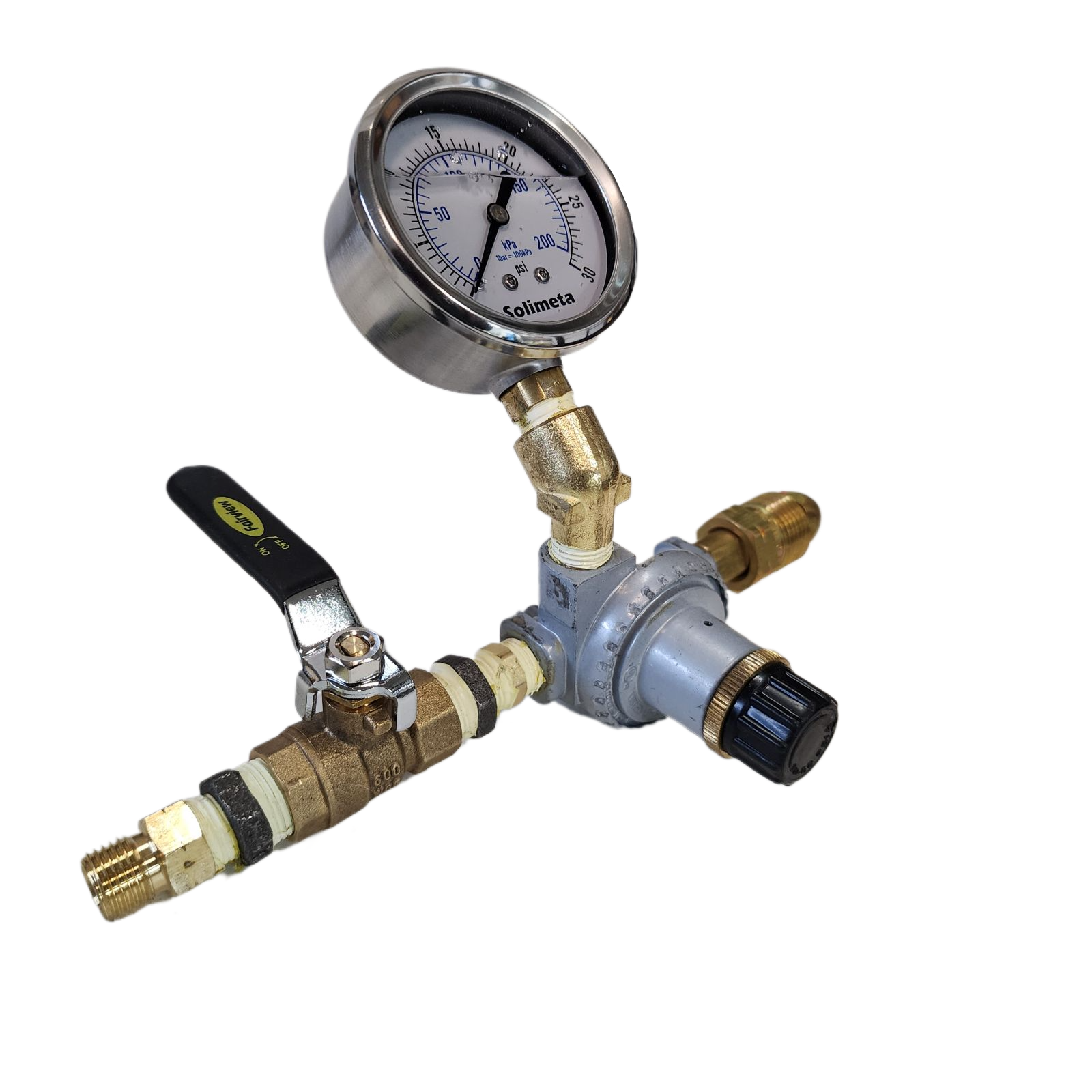 CSA High Flow Gas Regulator Assembly fully Accessorized