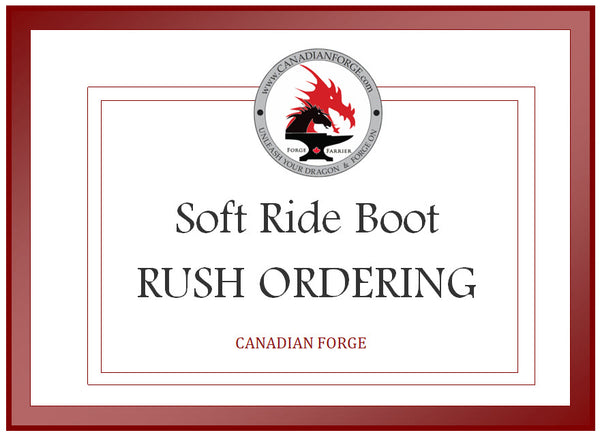 Soft-Ride Boot - RUSH Special Order Voucher - Canadian Forge & Farrier