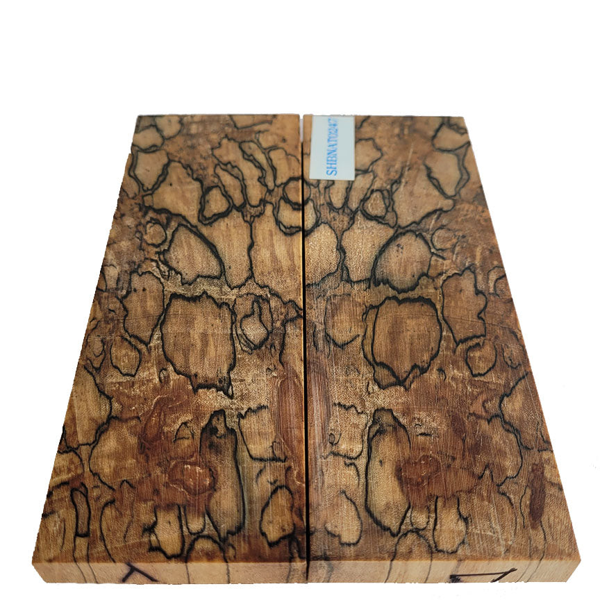 Knife Handle Split Scale Block - Spalted Hackberry SHBNAT0247