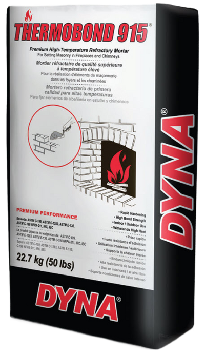 Thermobond 2550F Canada Weather Proof Outdoor/Indoor Refractory Mortar.  (Fire Pit, Pizza Oven, Fireplace & Chimneys)