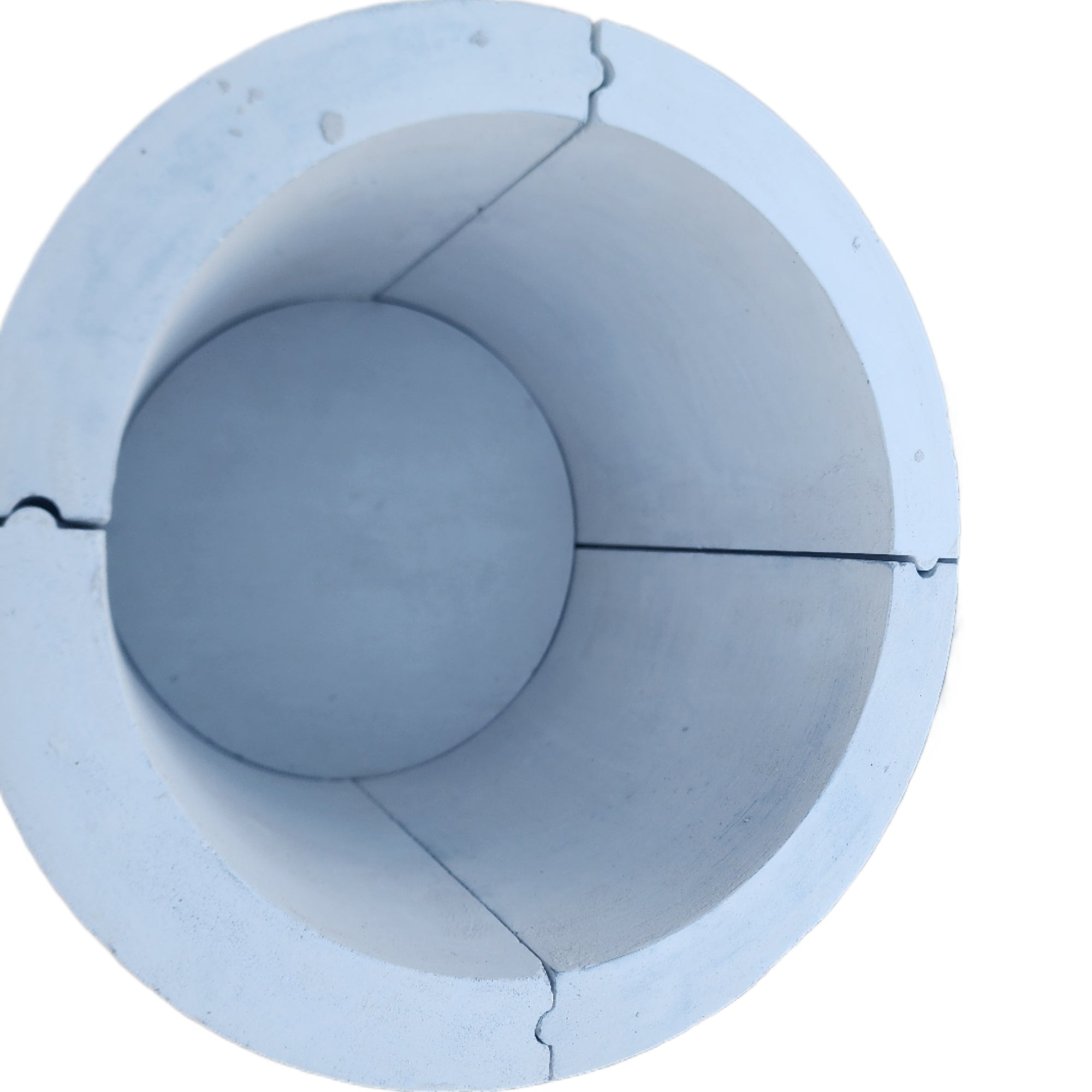 Birds Eye view of a custom cast firepot for a discontinued boiler.  The design, forms and casting allows the now discontinued boiler to remain in full service.  Cast @ Canadian Forge.
