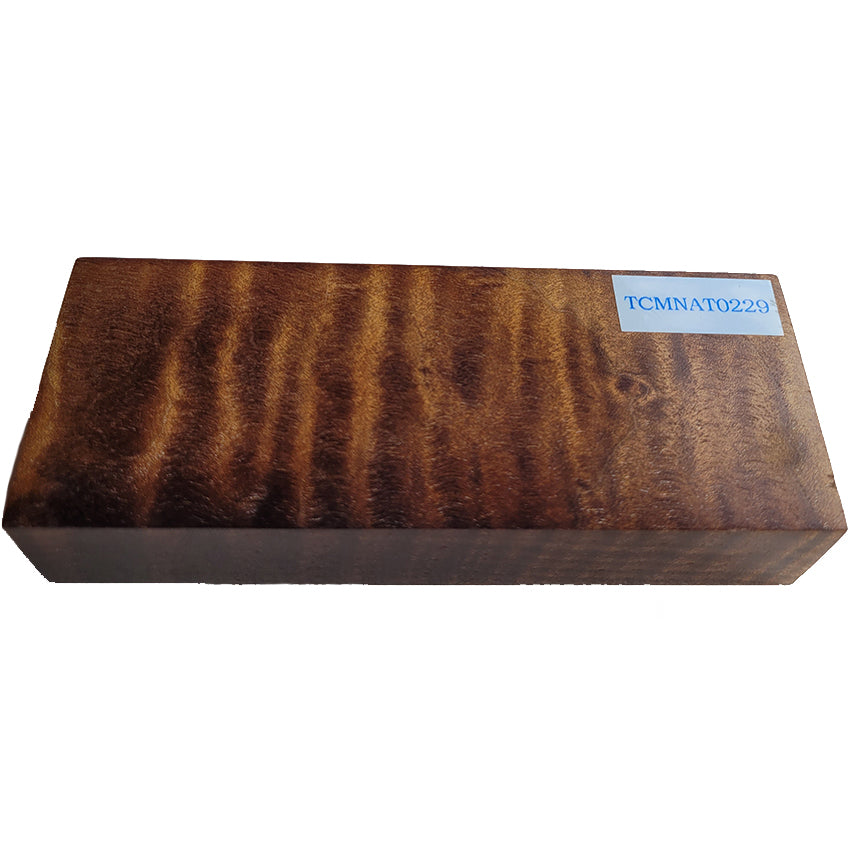 Knife Handle Scale Block - Torrefied Curly Maple TCMNAT0229