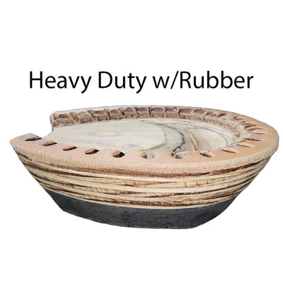 Therapeutic Wooden Hoof Clog with Leather Rim Pad