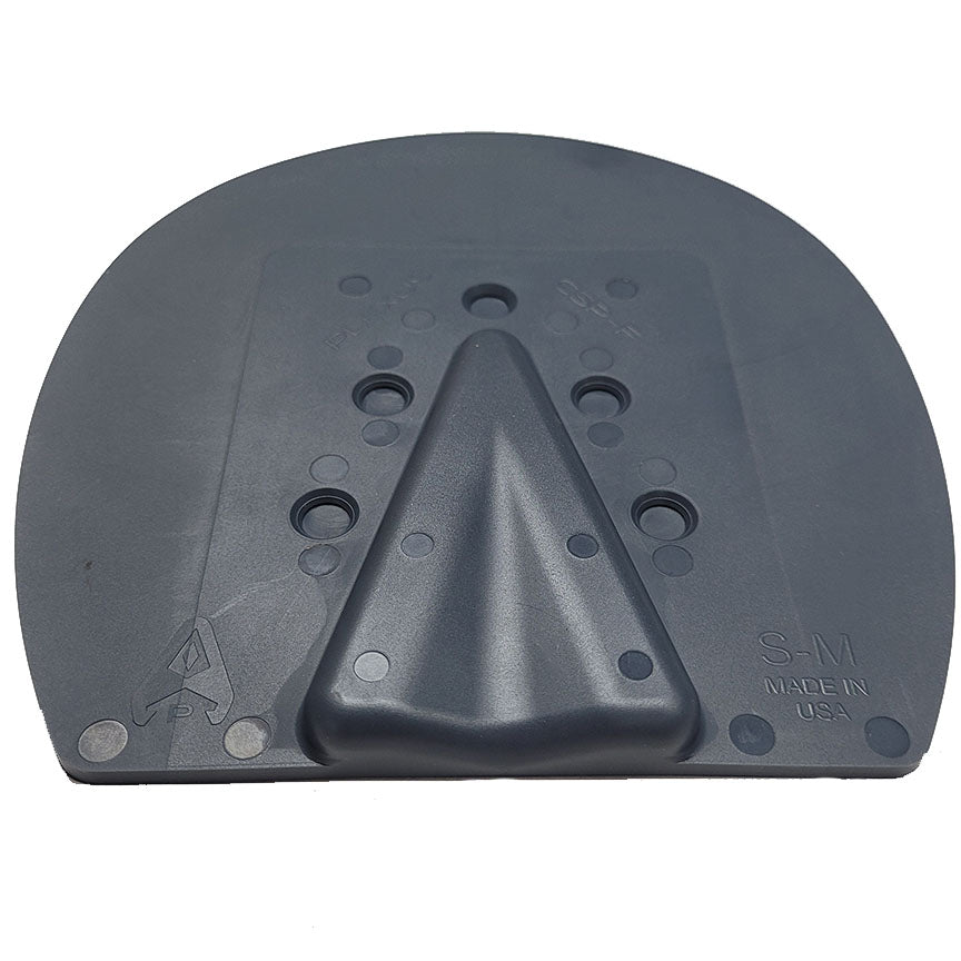 Plexus Full Support Pad - Flat, grey hoof pad with diamond-shaped holes, designed for farrier use.