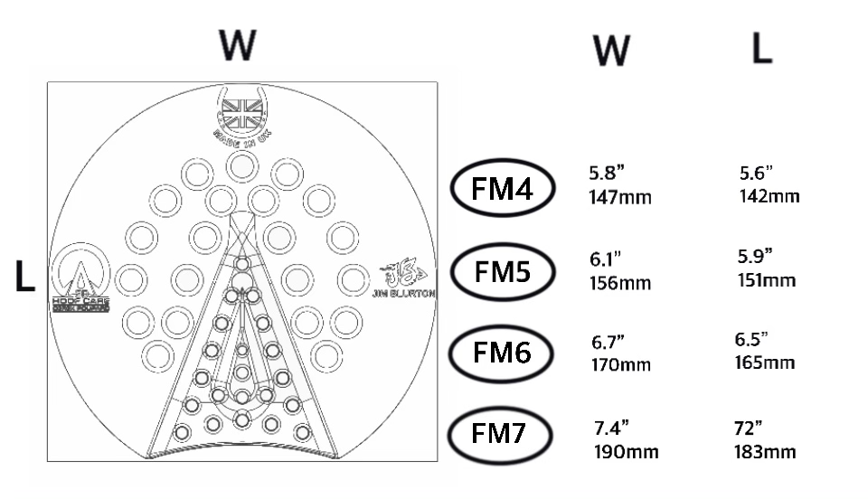 3D Hoof Pad Full Mesh - Flat