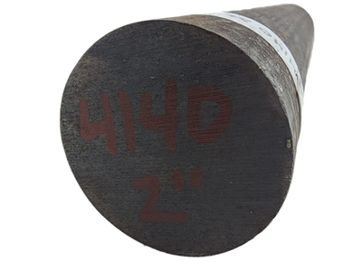 4140 Tool Steel Solid Round Bar - 2" diameters - Raw Hot Rolled Steel for Forging Hammers, Axes and Tools at Canadian Forge and Farrier Supply