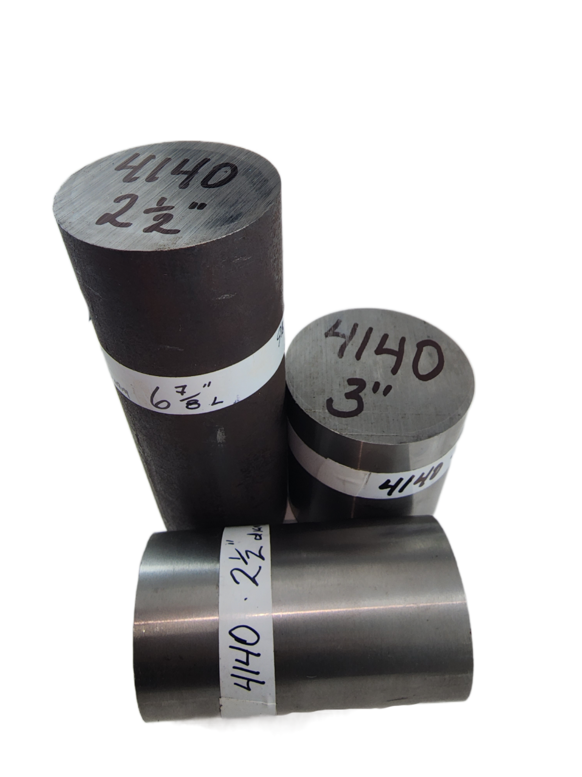 4140 Tool Steel Solid Round Bar - 2", 2.5", 3" diameters - Raw Hot Rolled Steel for Forging Hammers, Axes and Tools at Canadian Forge and Farrier Supply