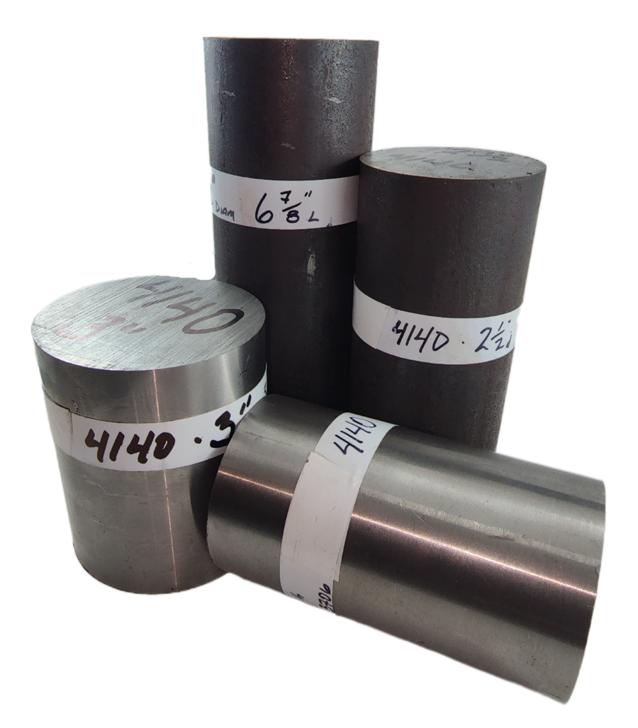 4140 Tool Steel Solid Round Bar - 2", 2.5", 3" diameters - Raw Hot Rolled Steel for Forging Hammers, Axes and Tools at Canadian Forge and Farrier Supply