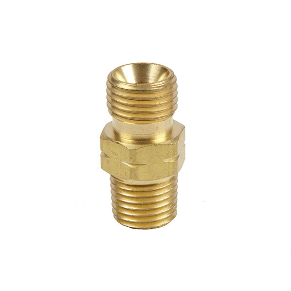 Brass LH (Reverse) male : male RH std NPT 1/4" Connector Fitting