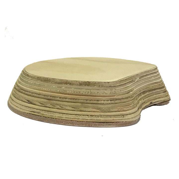 Wood Therapeutic Clog with Leather Rim Pad