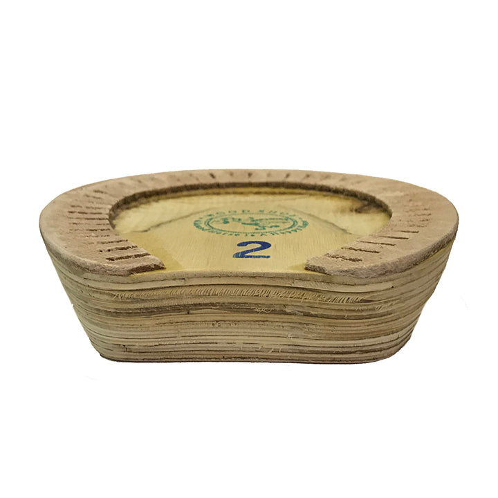 Wood Therapeutic Clog with Leather Rim Pad