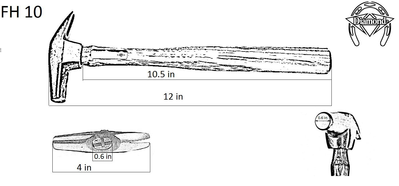 Diamond Driving Hammer - 10 oz