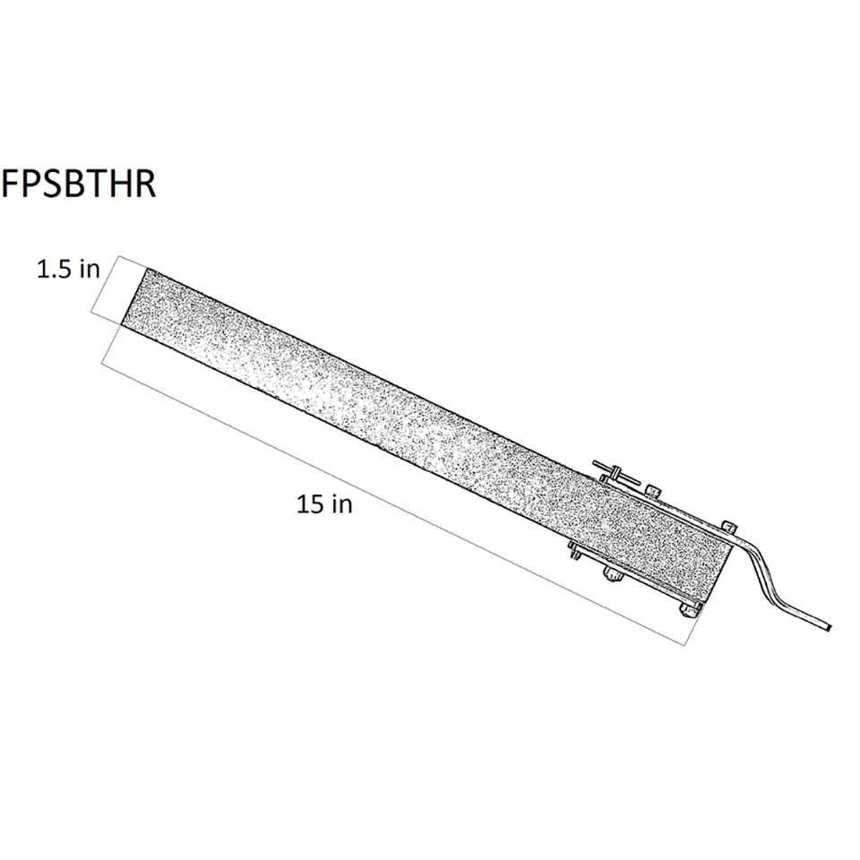 FootPro Sandbox 15" Half Round Narrow file