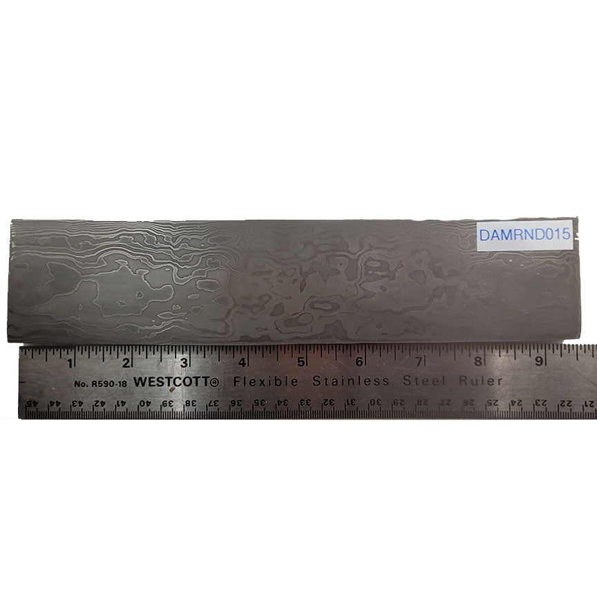 Damascus Steel Billet Random Pattern DAMRND015 Canadian Forge Farrier   7148RandomDamascus015 2000x 