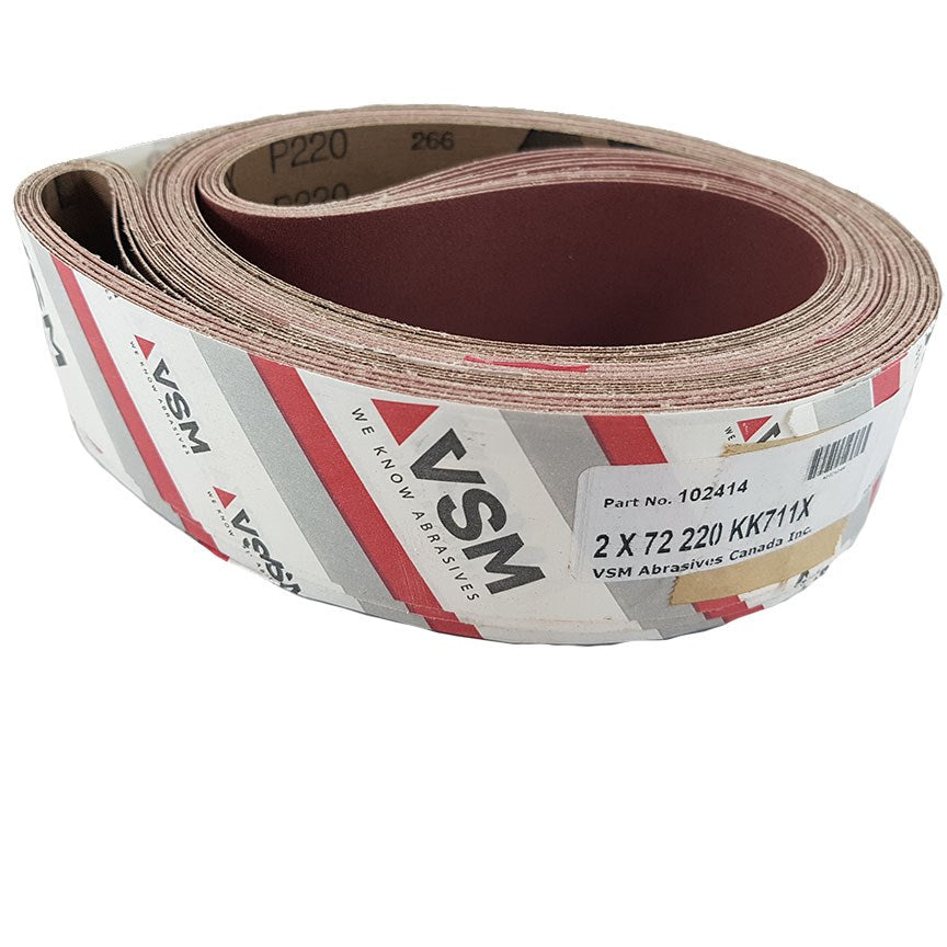 20x VSM Schleifbänder KK711X – 55x1020 Mm, Gewebe, Körnung Wählbar, Für Bandschleifer