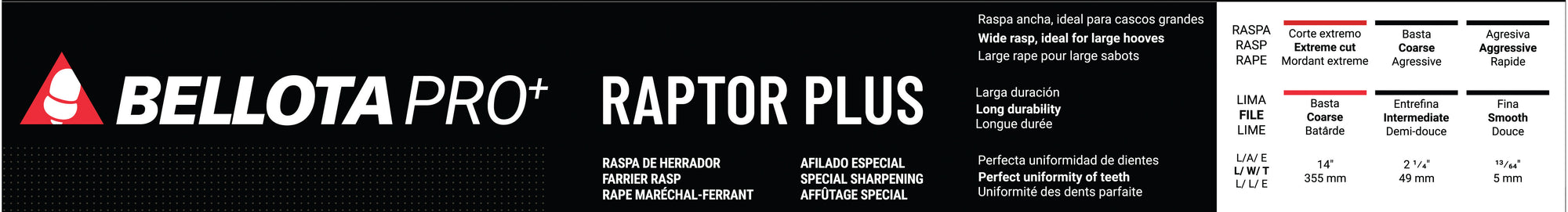 Bellota Raptor Plus Rasps