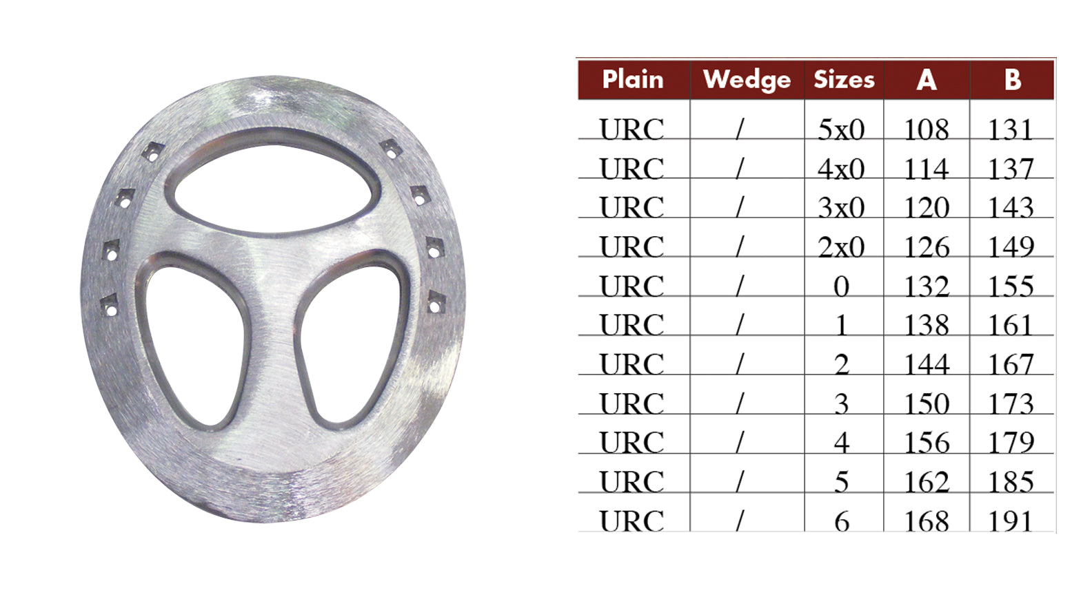 Colleoni URC Egg Bar Full Roller Aluminum Horseshoes
