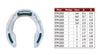 Colleoni FPGDD Hind Rubber Aluminum Horseshoes - per Pair