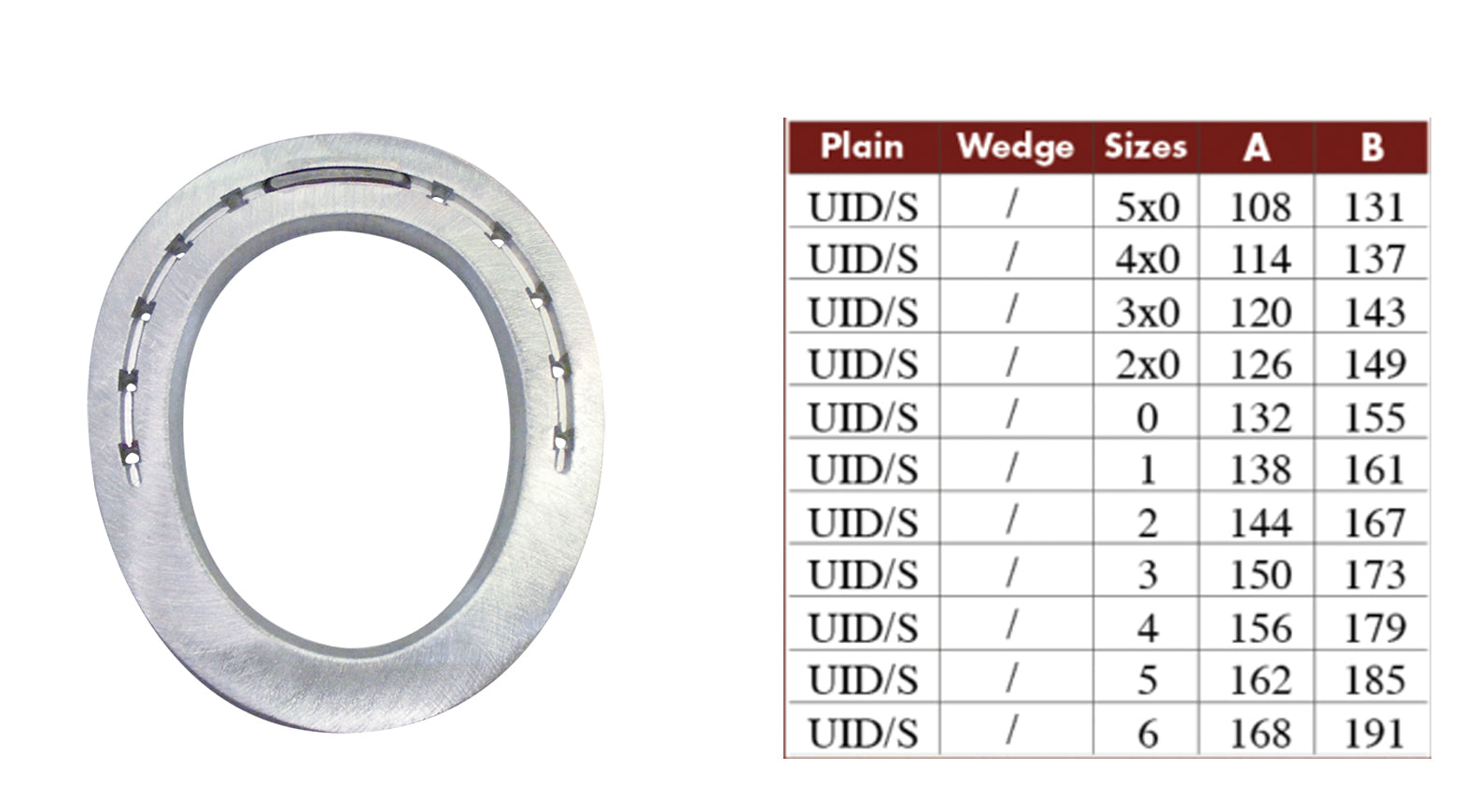 Colleoni UIS Inclined Egg Bar Right Aluminum Horseshoes - per Pair