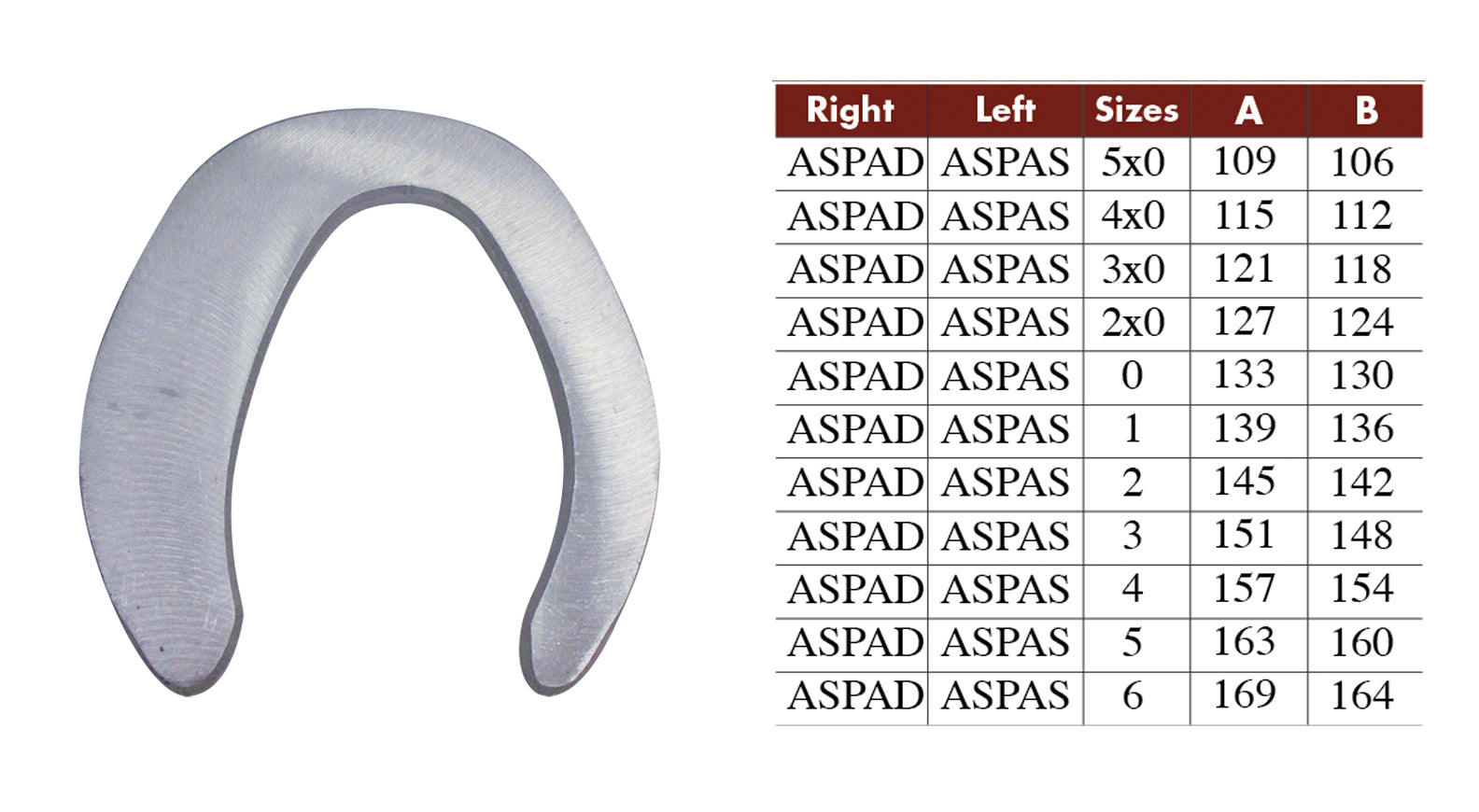 Colleoni ASPAD/ASPAS Medial Lateral Extension Aluminum Horseshoes