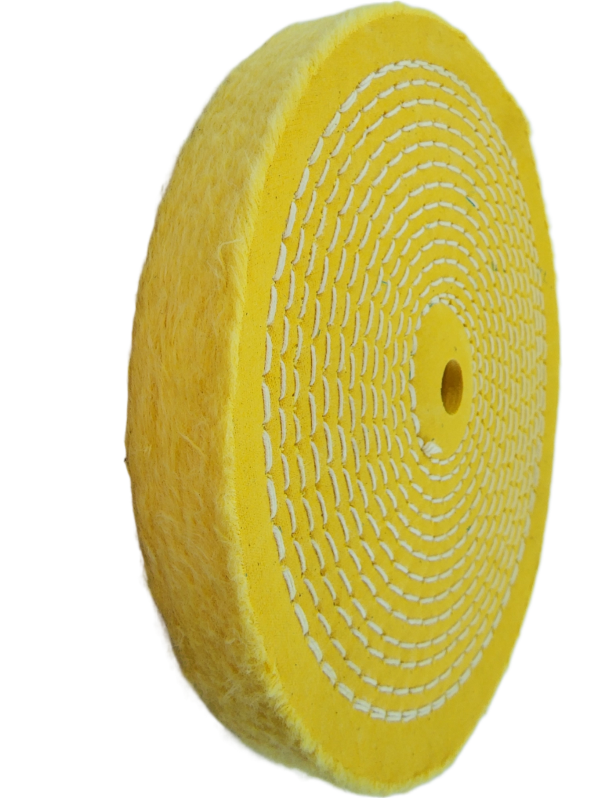 8 inch diameter muslin wheel full oblique view @ Canadian Forge