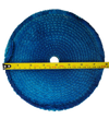 8" Diameter Blue Sisal Wheel with Measuring Tape Side Profile @ Canadian Forge
