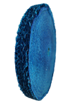 8" Diameter Blue Sisal Wheel Oblique Profile @ Canadian Forge
