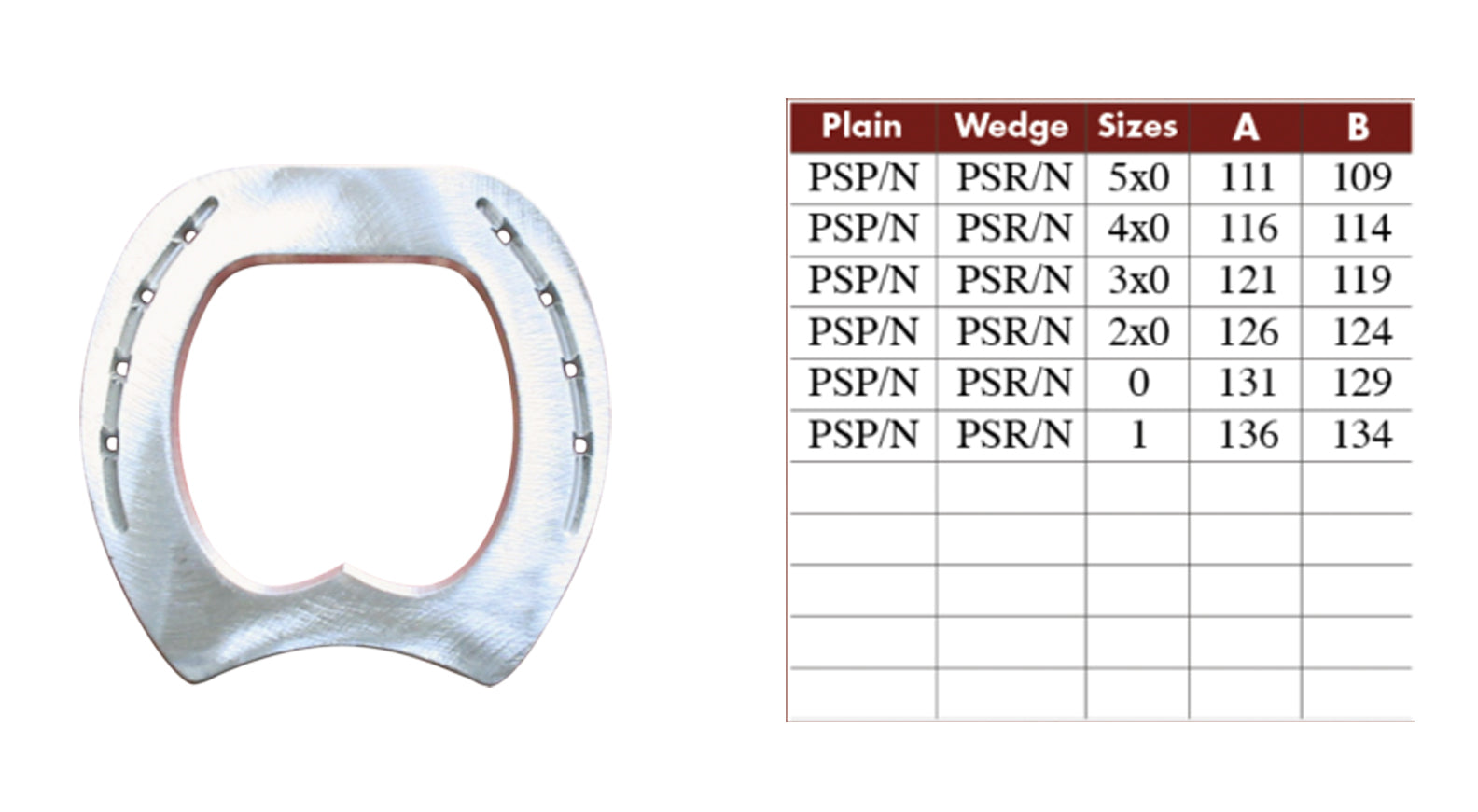 Colleoni PSRN Bar Wedge Aluminum Horseshoes - per Pair
